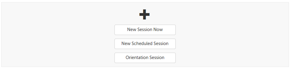 New session buttons