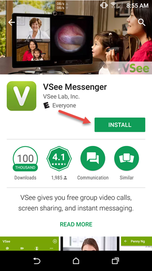 vsee for pc signup