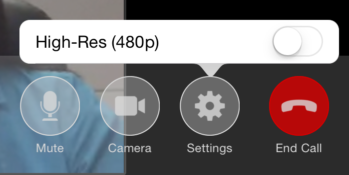 Settings link
