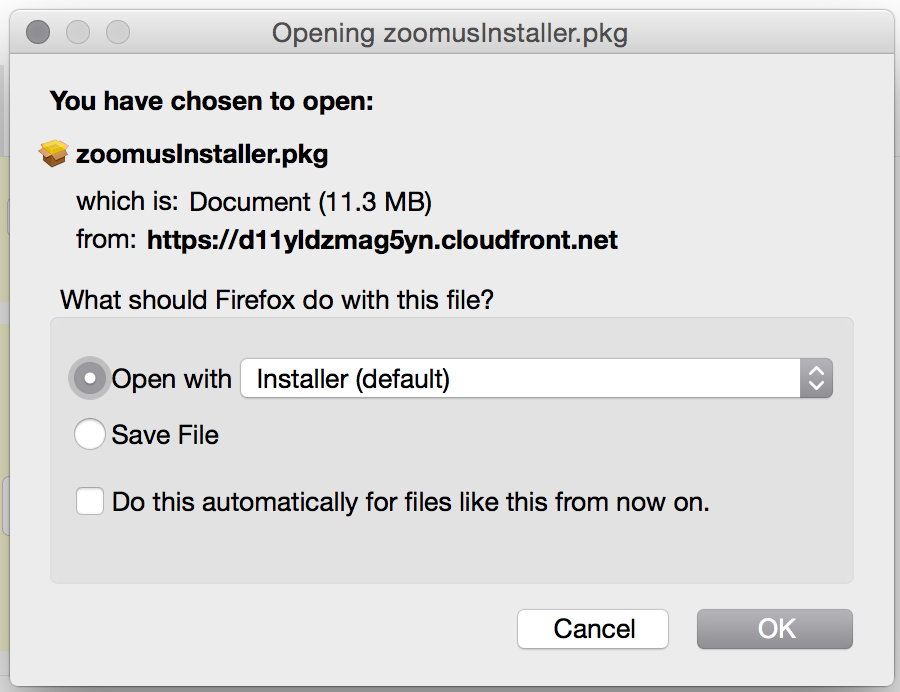 install zoom in mac