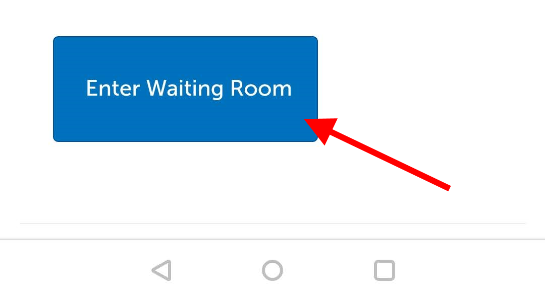 Arrow pointing at Enter Waiting Room button